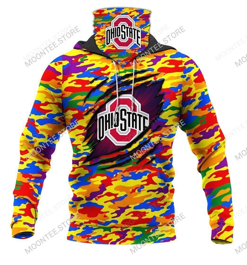 05OhioState006 | Color Camouflage | CUSTOMIZE YOUR NAME & NUMBER | HOT SALE 3D PRINTED