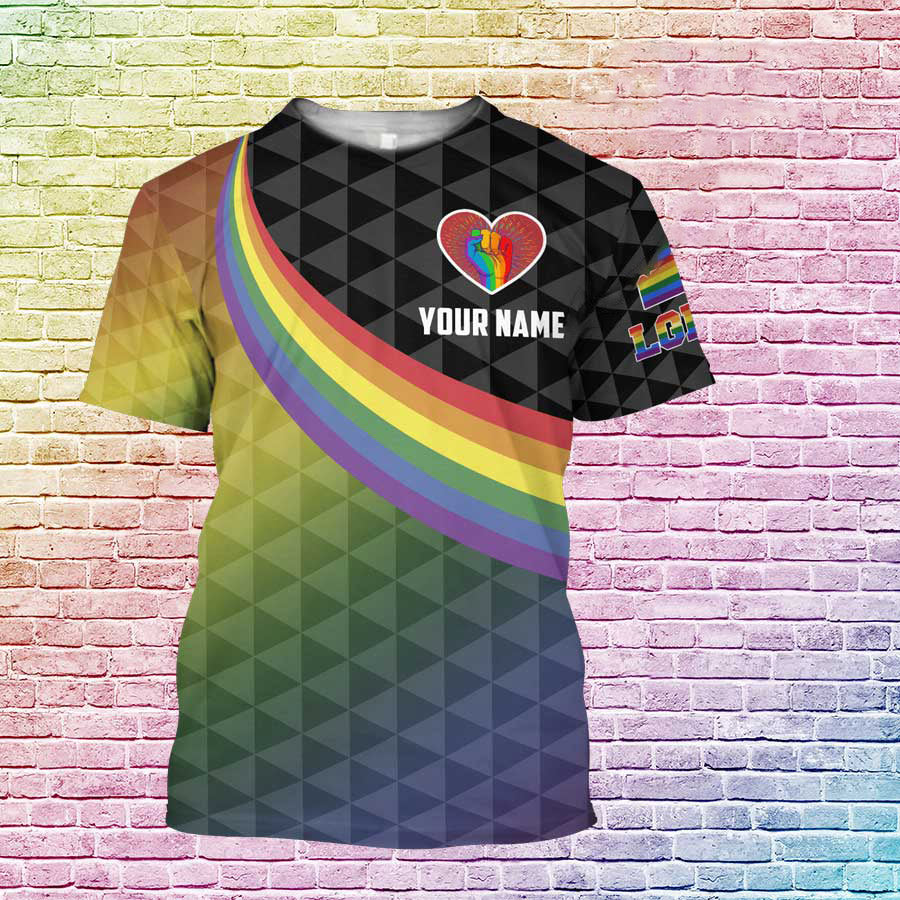 Personalized Pride Shirt For Gay Man, Custom Shirt For Lesbian With Name, Pride Month Gift