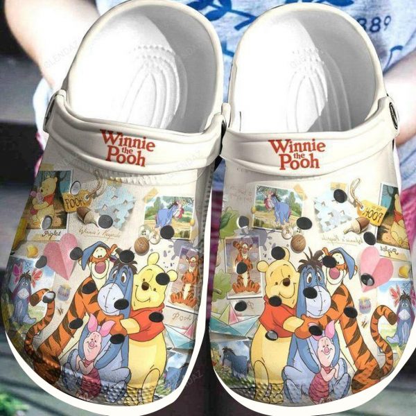 Winnie The Pooh Crocs Crocband Clog Unisex Fashion Style For Women Men Nd