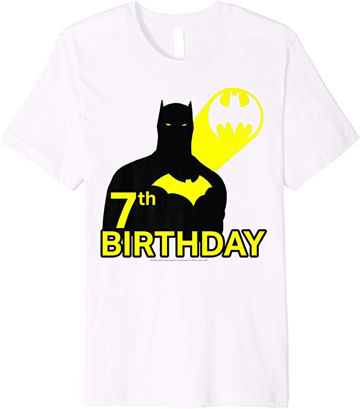 Batman 7th Birthday Silhouette Premium T-Shirt