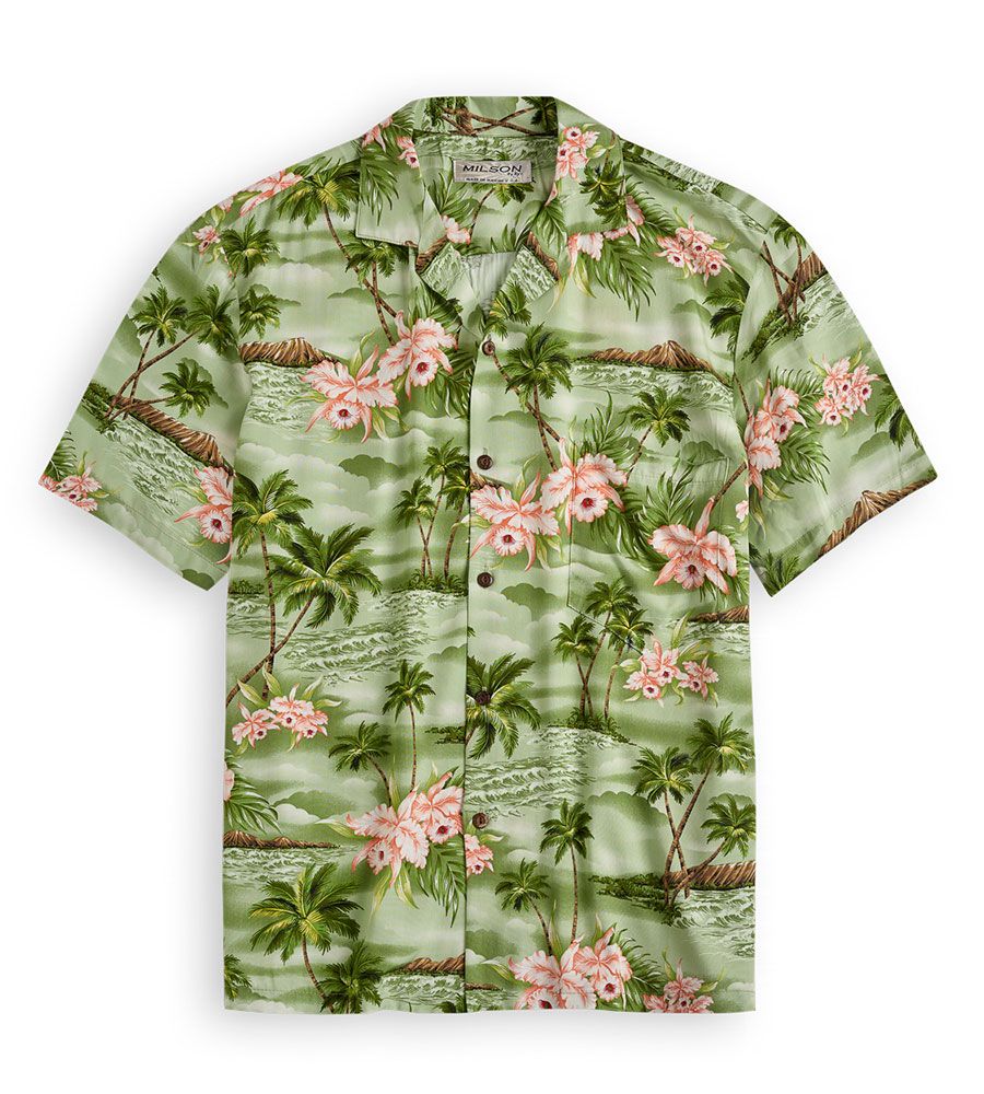 Palm Island Green Unique Design Hawaii Shirt Ha76336