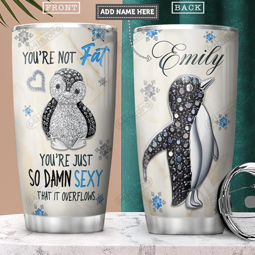 Penguin Jewelry Style Personalized Pyr2701010Z  Stainless Steel Tumbler Travel Customize Name, Text, Number, Image