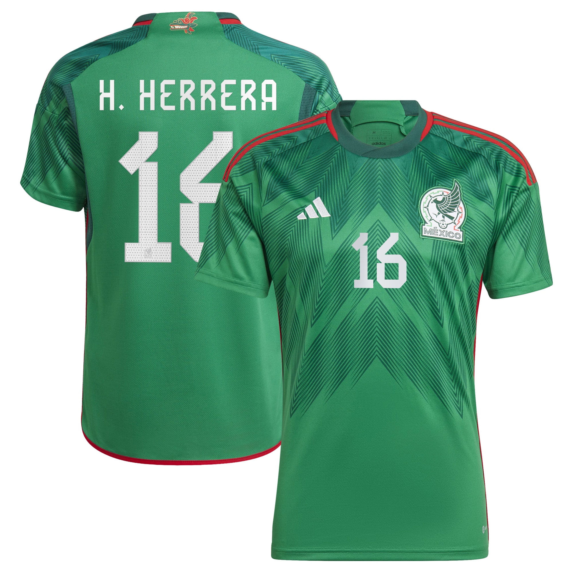 Héctor Herrera Mexico National Team 2022/23 Home Replica Player Jersey – Green