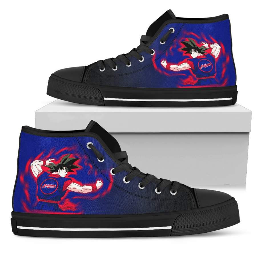 Cleveland Indians Goku Saiyan Power High Top Shoes