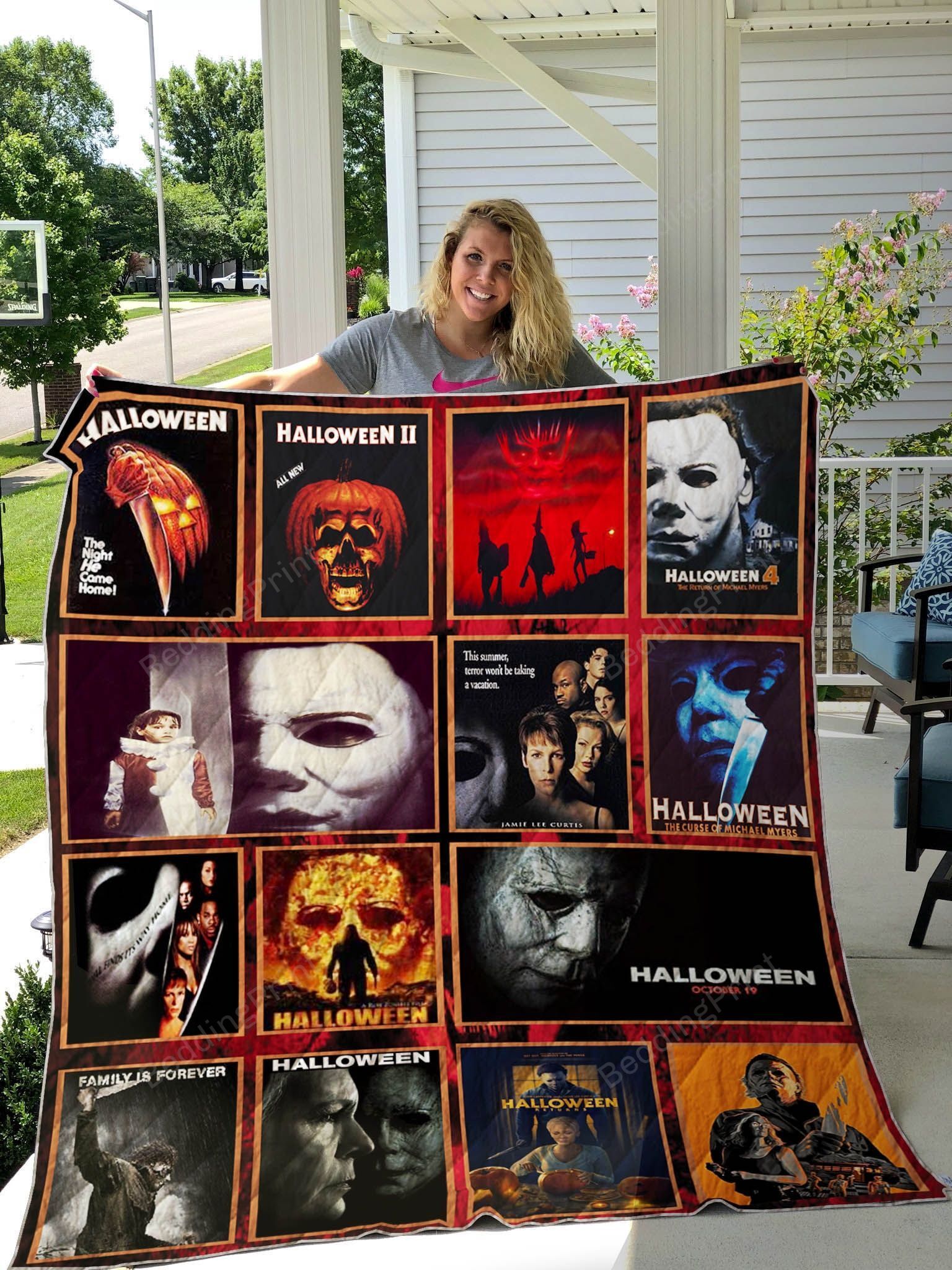 Michael Myers Halloween For Fans All Season Plus Size Quilt Blanket