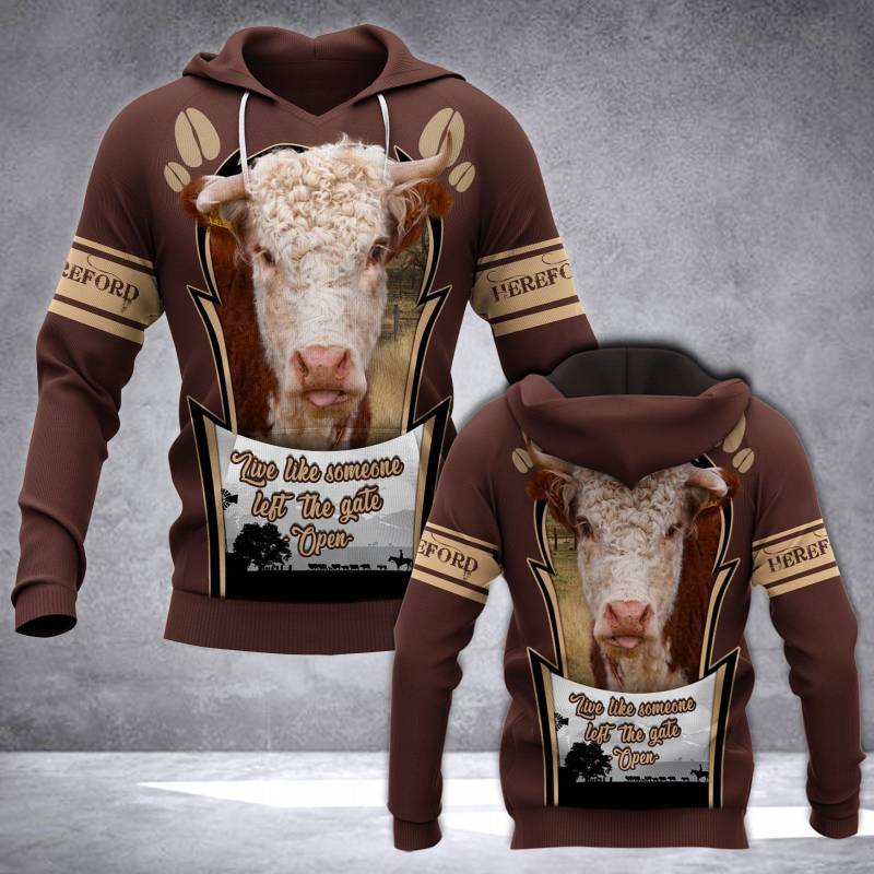 Animal Hereford A4 Hoodie