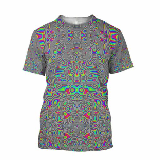 Psychedelic Hippie 3D All Over Printed Shirt For Hippie Lovers, Hippie Style 3D Shirts, Gift For Men And Women