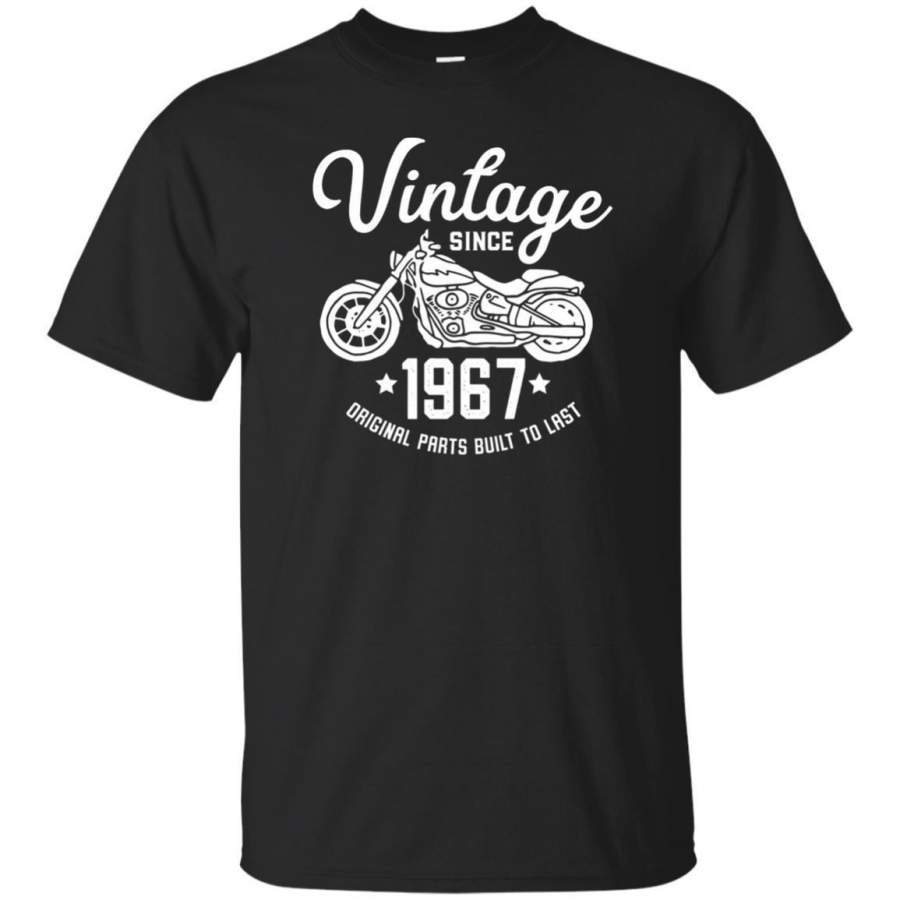 AGR 50th Birthday Vintage Retro Motorcycle 1967 Rider T-shirt