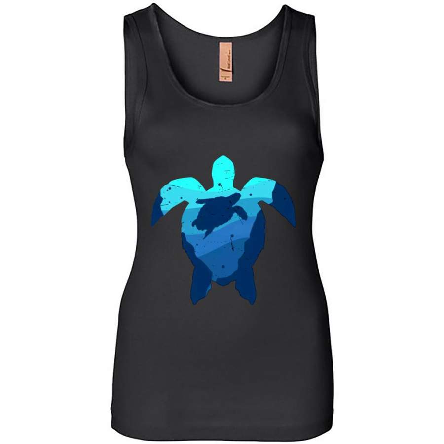 Turtle Animal Sea B – Womens Jersey Tank