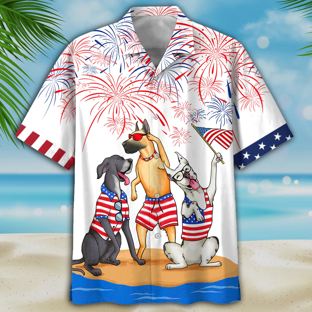 Great Dane Hawaii Shirt Independence Is Usa Patriotic Hawaii Ha82370