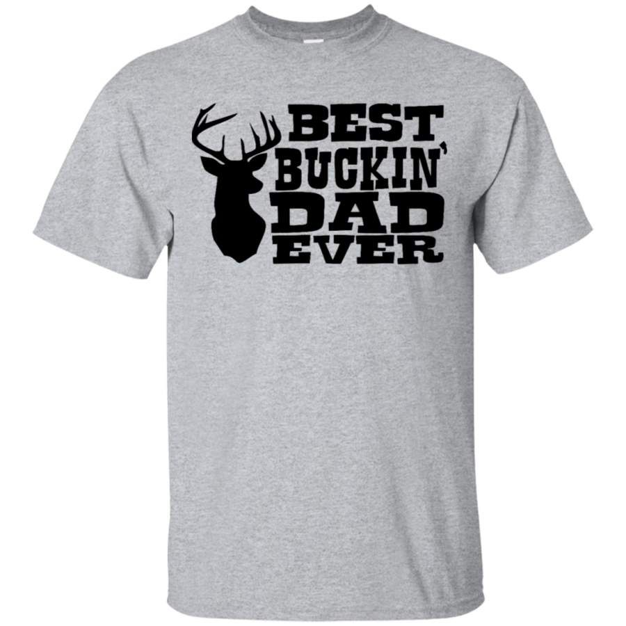 AGR Best Buckin Dad Ever Mens Cotton T-Shirt