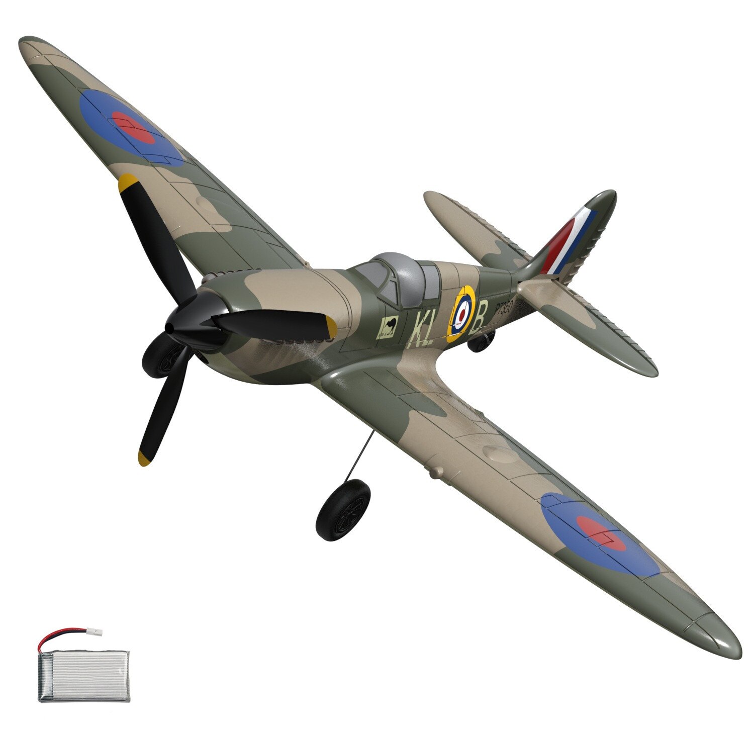 Brand New Arrival Volantex Remote Control 2.4G 4 Channels 761-12 Spitfire RC Warbird Mini Plane RTF Christmas Toy Gifts for Kids alx
