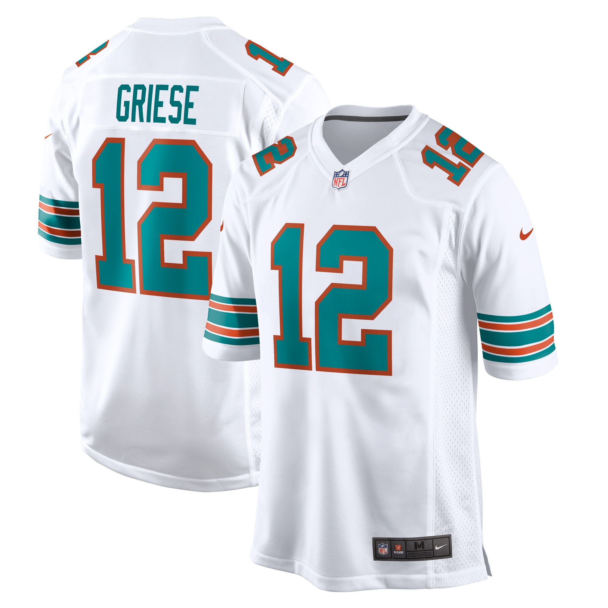 Bob Griese Miami Dolphins Retired Player Jersey – White