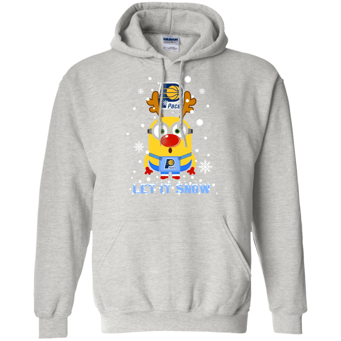 Check out this awesome Minion Indiana Pacers Ugly Christmas Sweaters Let It Snow Hoodie