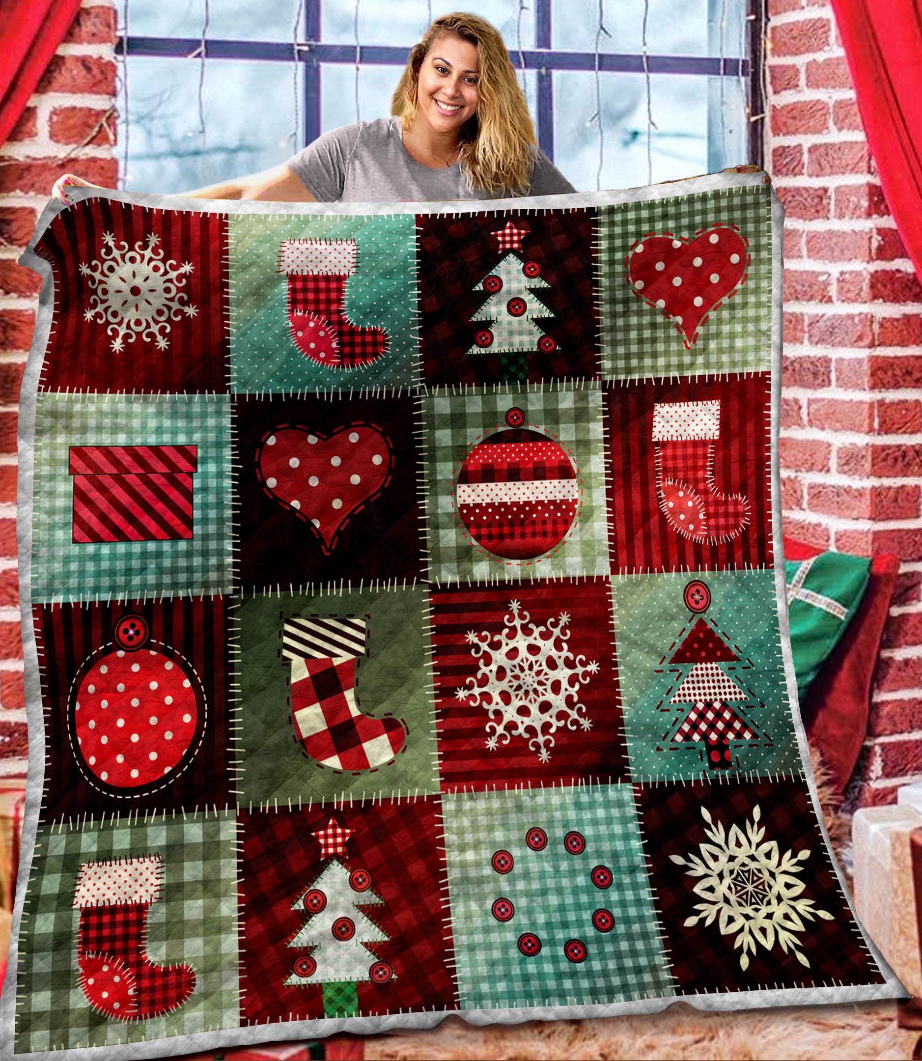 Christmas Dth101102Hd Quilt Blanket