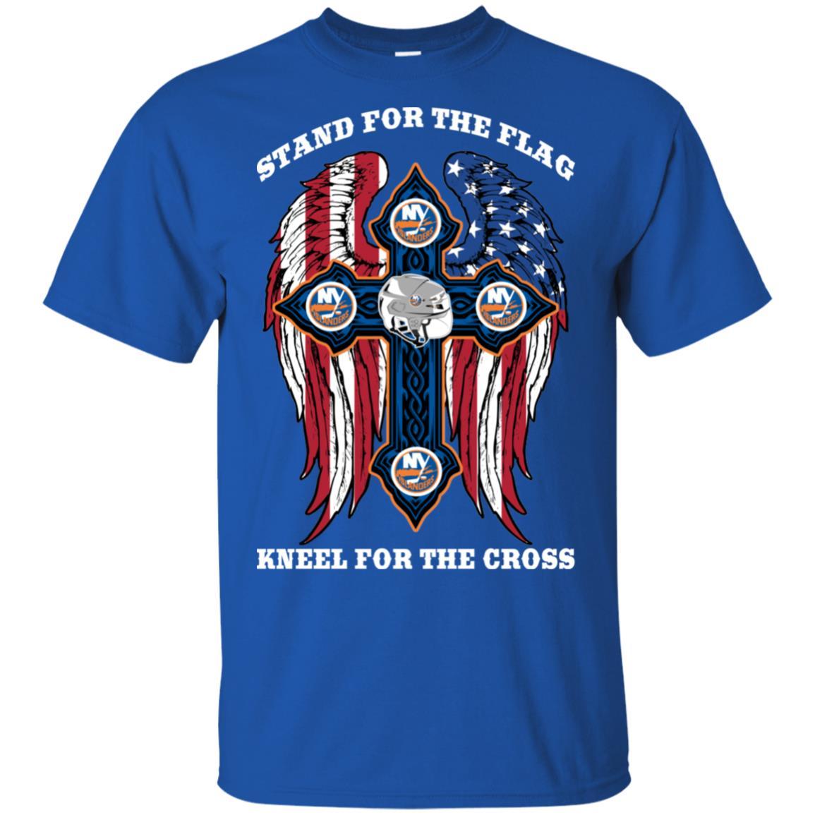 Stand For The Flag Kneel For The Cross New York Islanders Tshirt