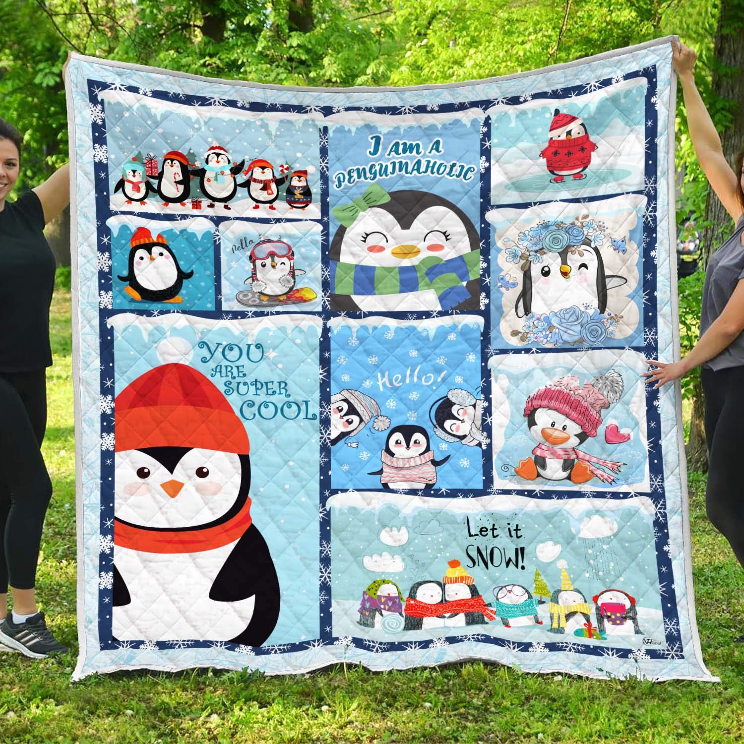 Christmas Penguin Wg2207606Cl Quilt Blanket