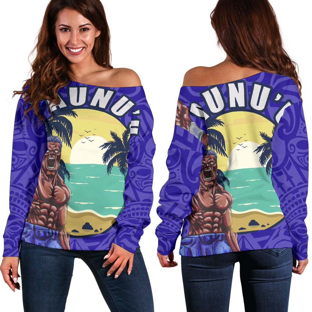 American Samoa Polynesian Shoulder Sweater