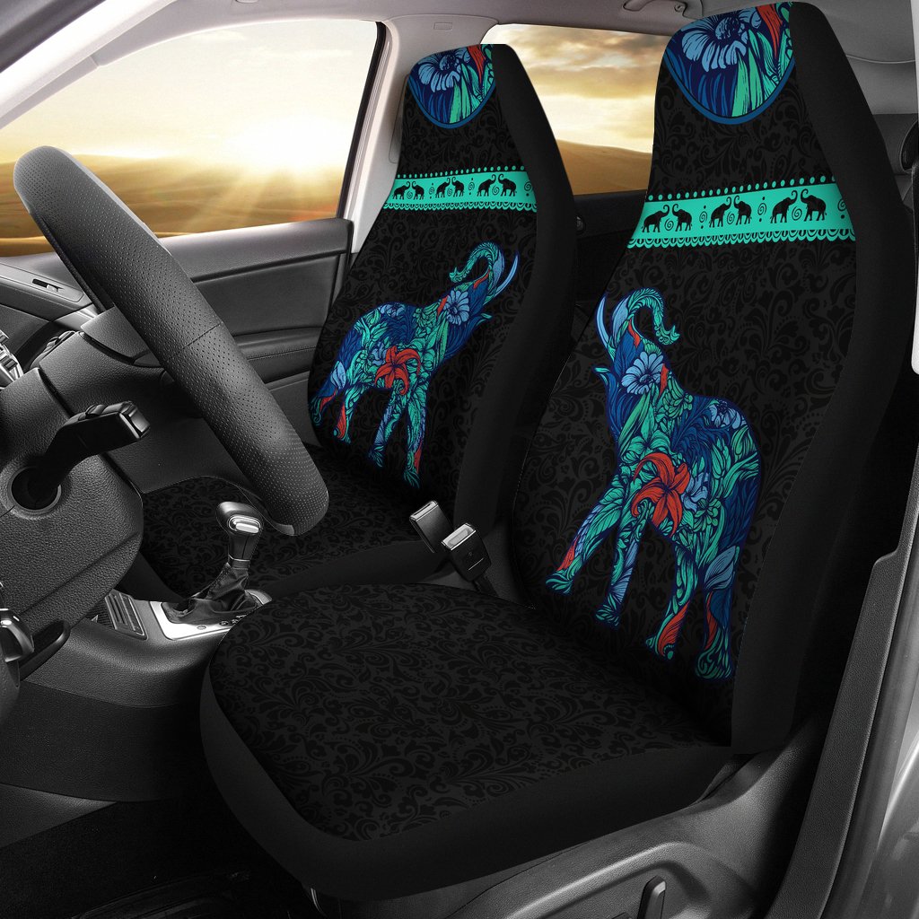 Floral Elephant Car Seat Covers