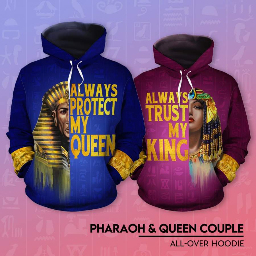 Pharaoh & Queen Couple All-over Hoodie