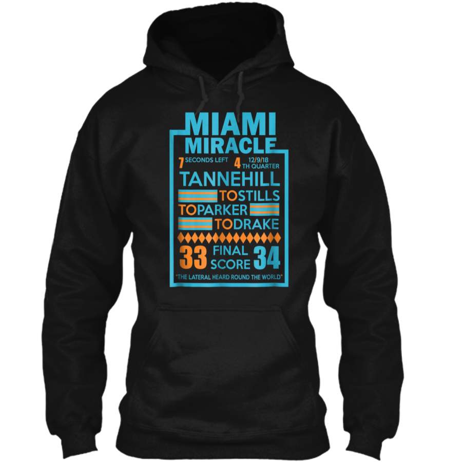 The Miami Miracle Comeback Funny Pullover Hoodie 8 oz