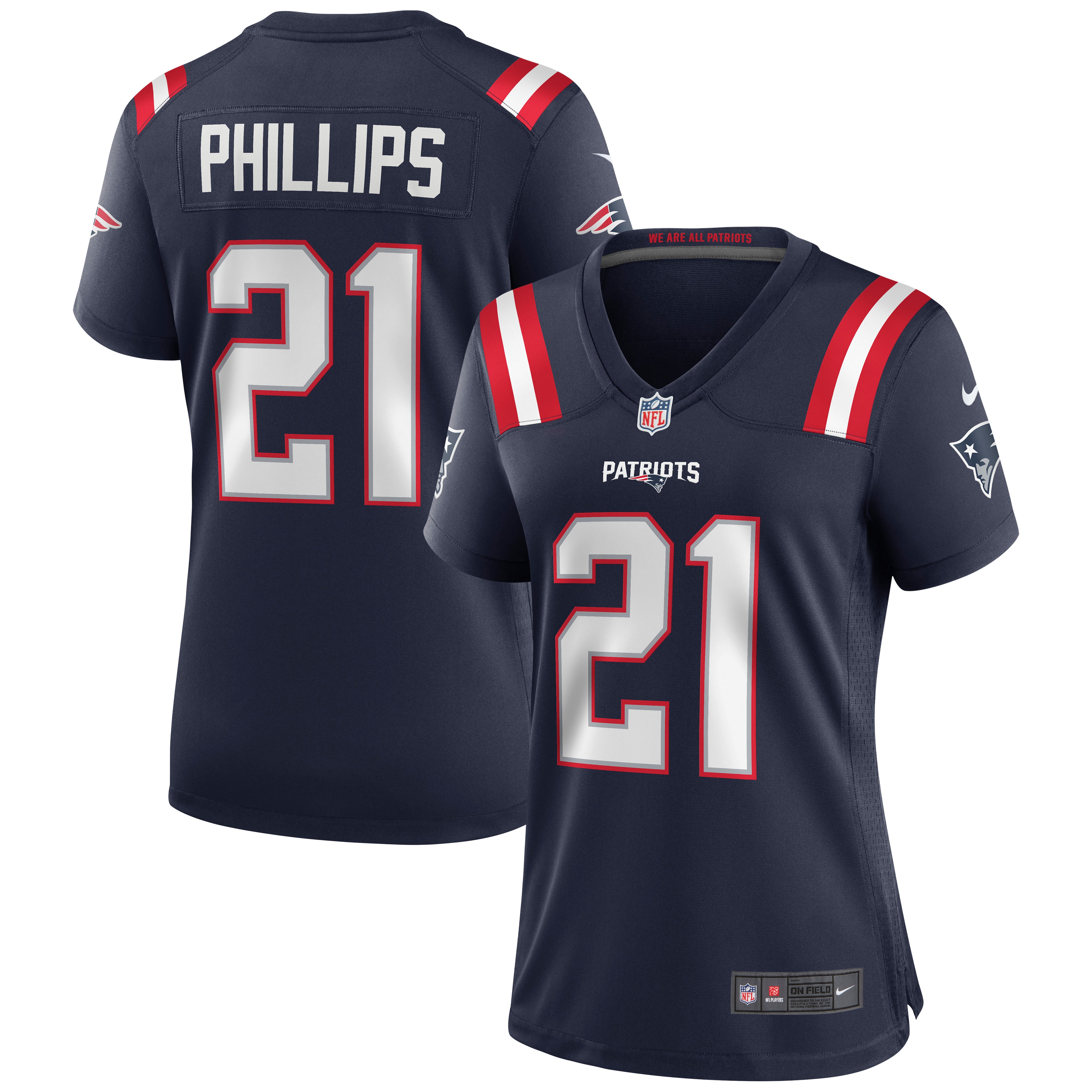 Women’s New England Patriots Adrian Phillips Navy Game Jersey