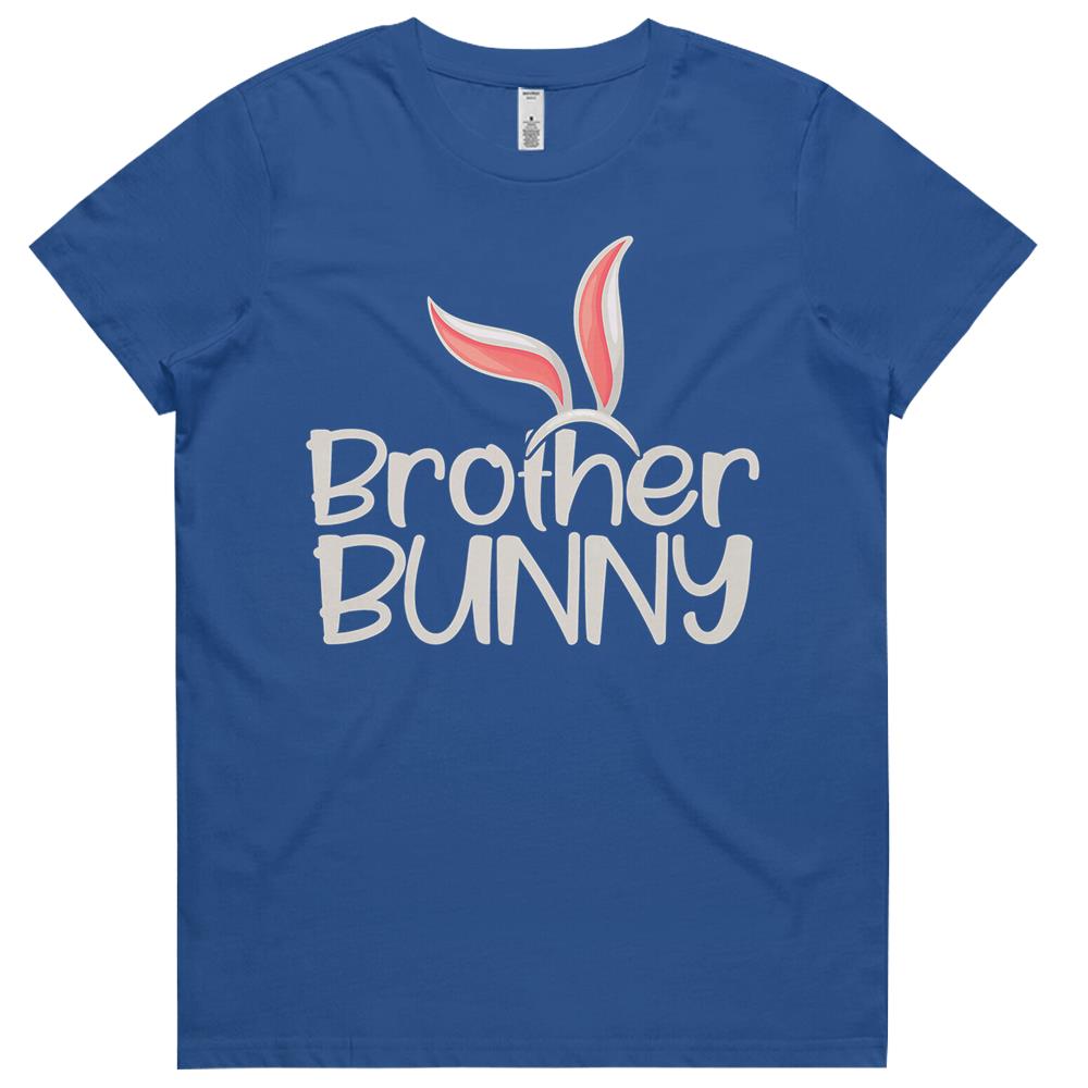 Brother Bunny Funny Saying Cute Family Matching Easter Womens Tshirts