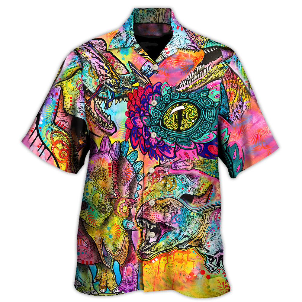 Dinosaur Psychedelic Peers Into Your Soul Hawaii Shirt Ha51246