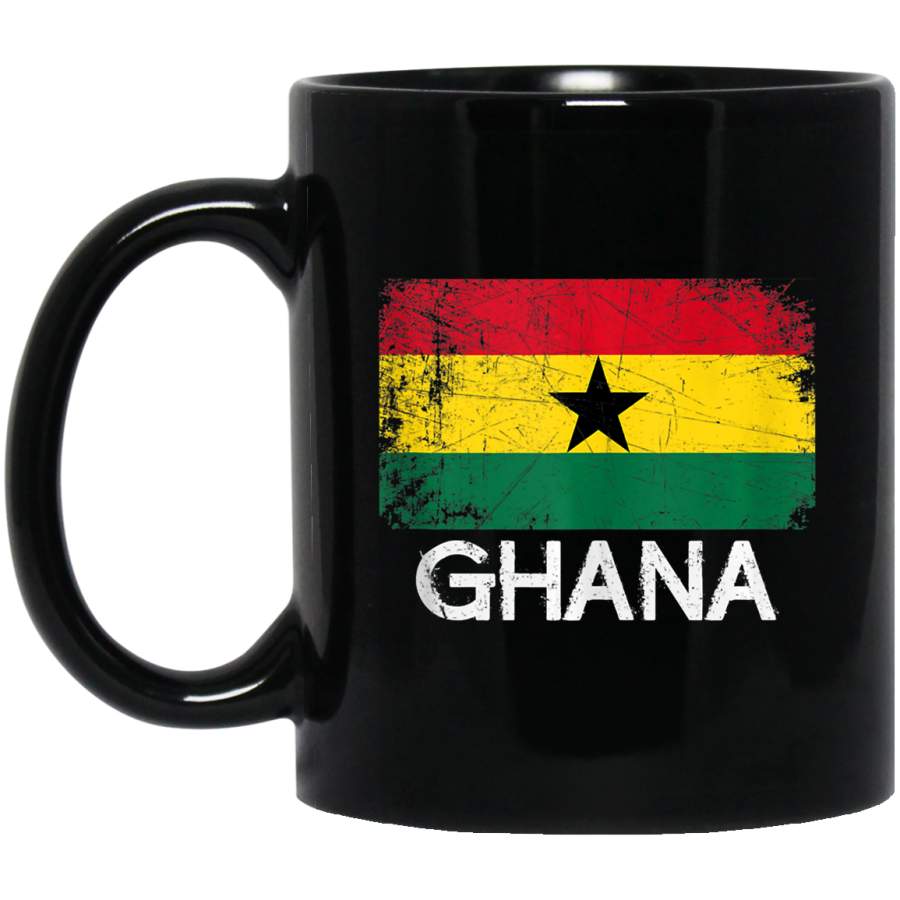 Ghanaian Flag Design Vintage Made In Ghana Gift Coffee Mug