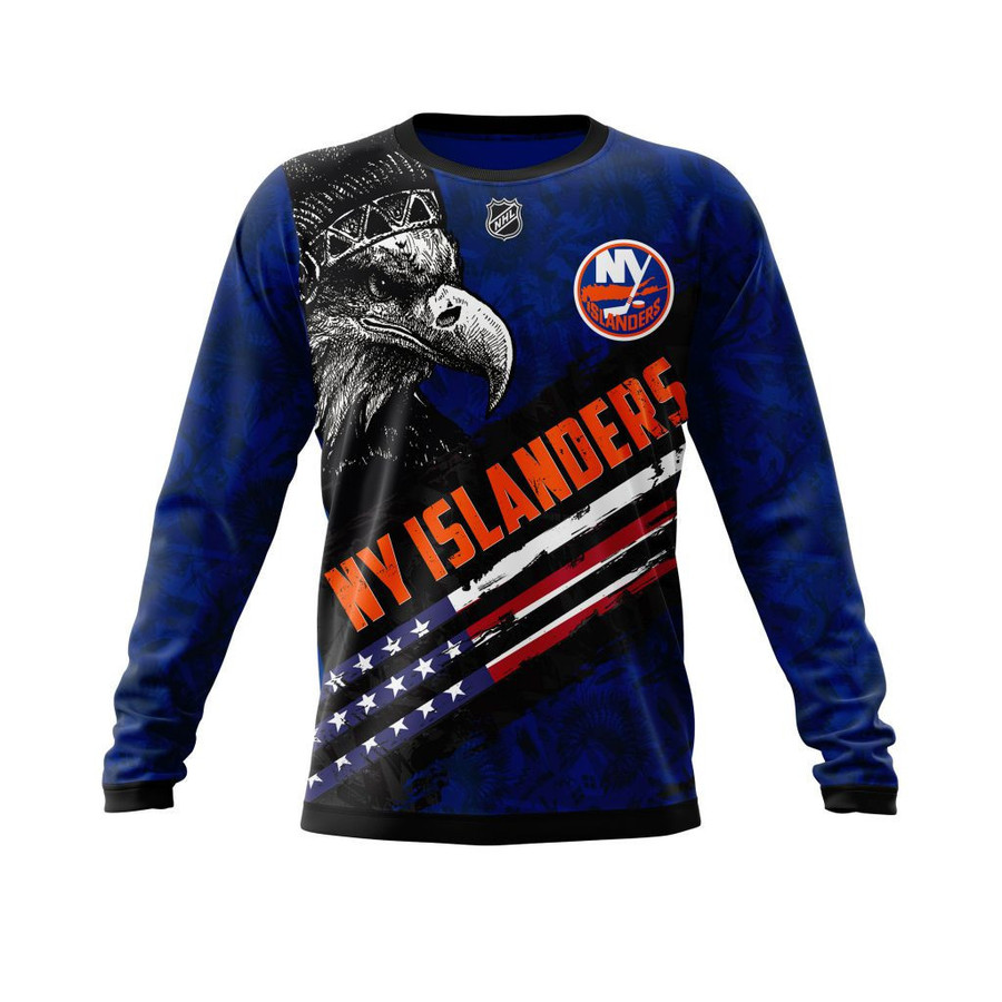 New York Islanders Eagle American Flag Gift For Fan Ugly Wool Sweater Christmas