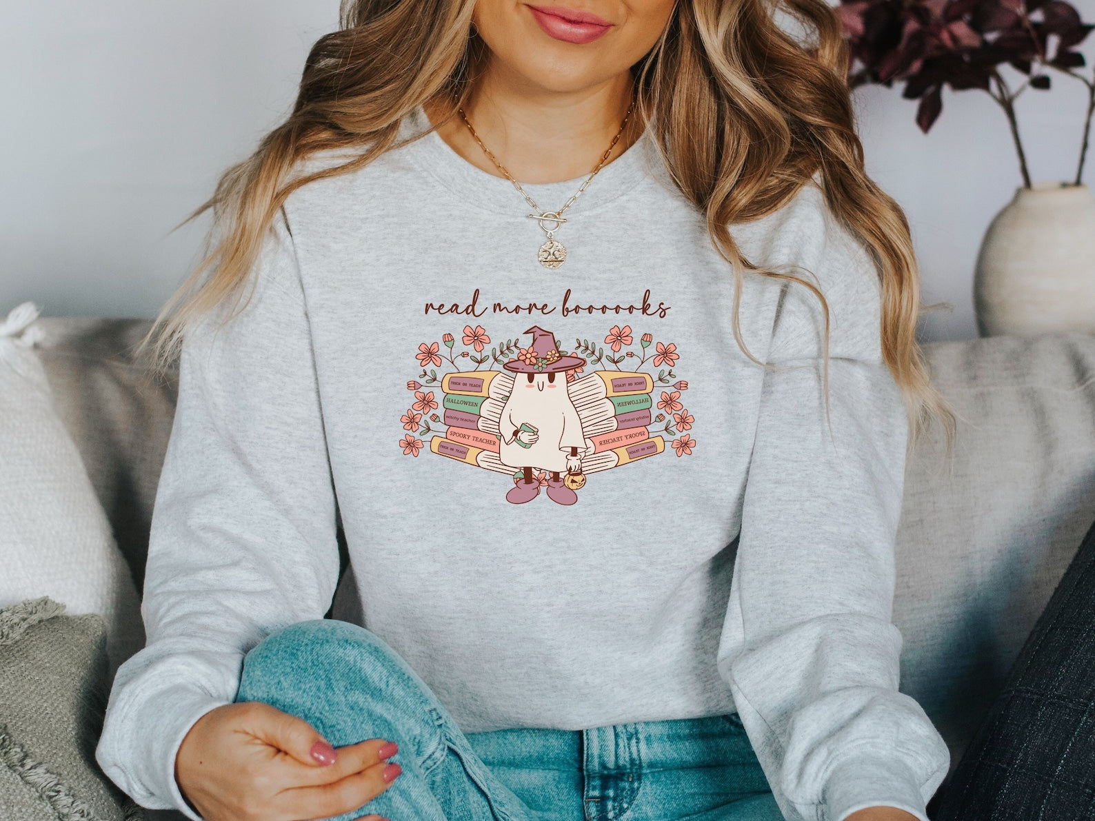 Read More Books 2D Crewneck Sweatshirt All Over Print Sweatshirt For Women Sweatshirt For Men