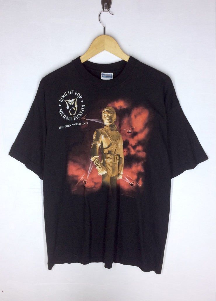 Rare Design Vintage Michael Jackson 1996 Big Logo Shirt