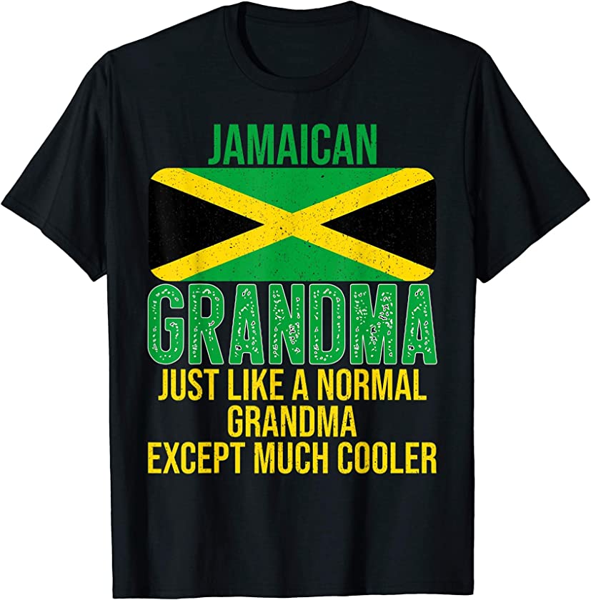 Vintage Jamaican Grandma Jamaica Flag for Mother’s Day T-Shirt