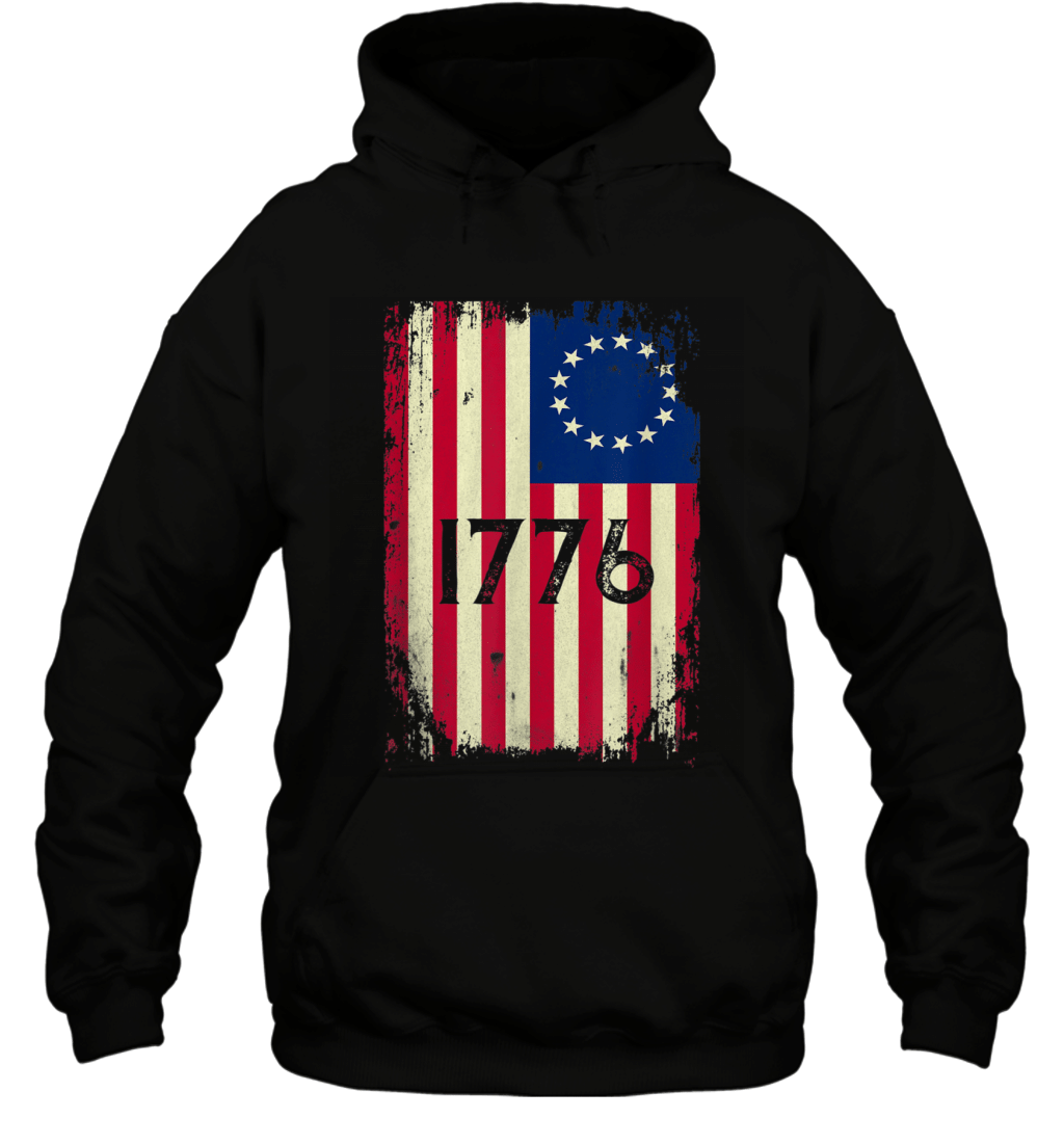 betsy ross shirt 4th of july american flag 1776 vintage t shirt yfx Hoodie