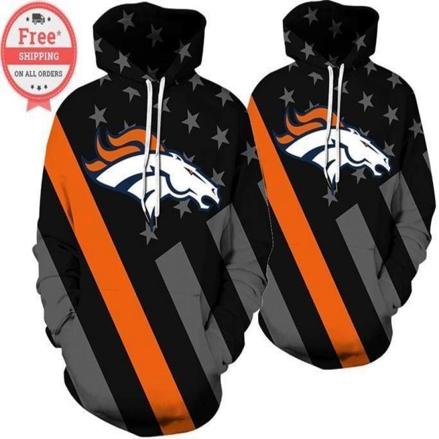 Denver Broncos Football Hoodie Unisex 3D All Over Print