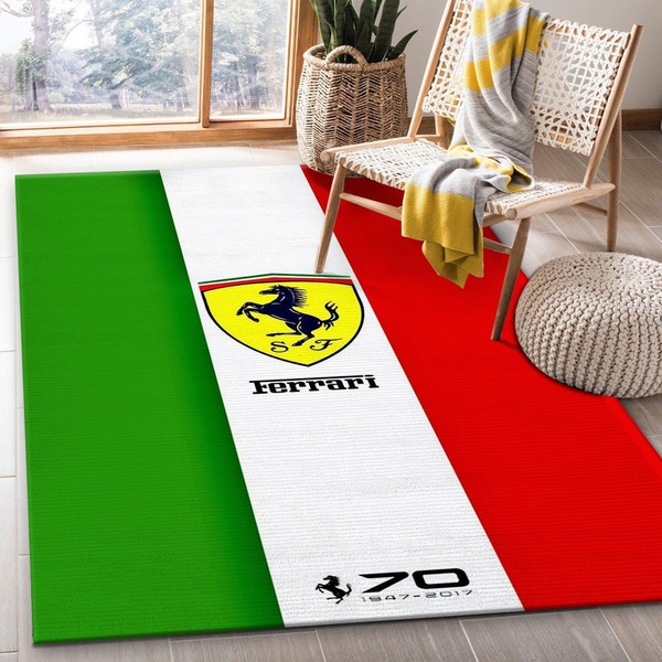 Ferrari Rug All Over Print Area Rug Carpet Full Sizes Rug Living Room