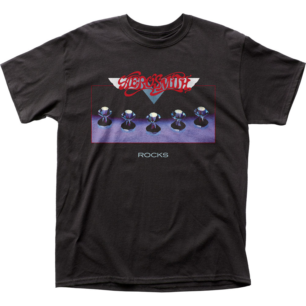 Aerosmith Rocks Mens T Shirt Black