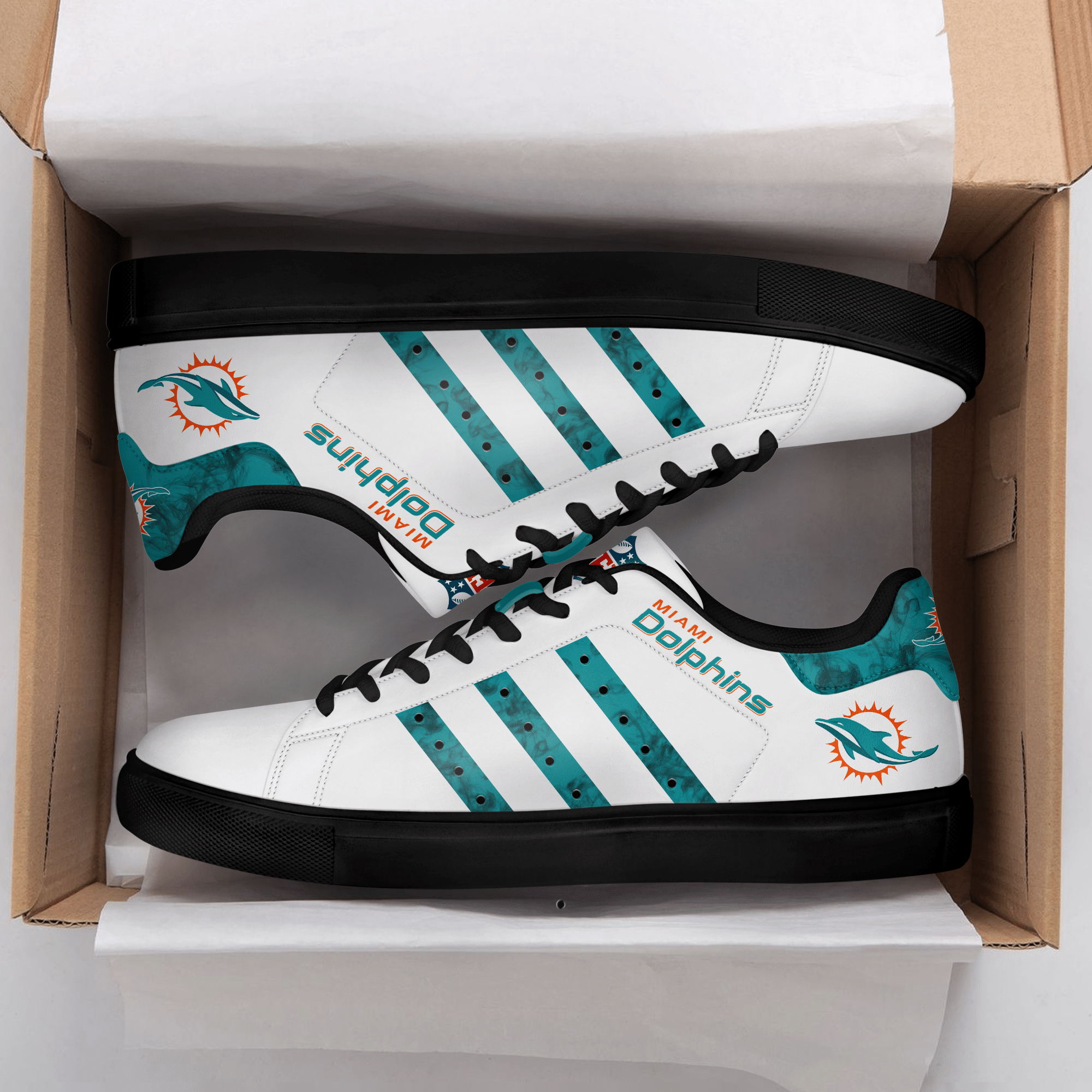 Miami Dolphins Low Top Shoes V10