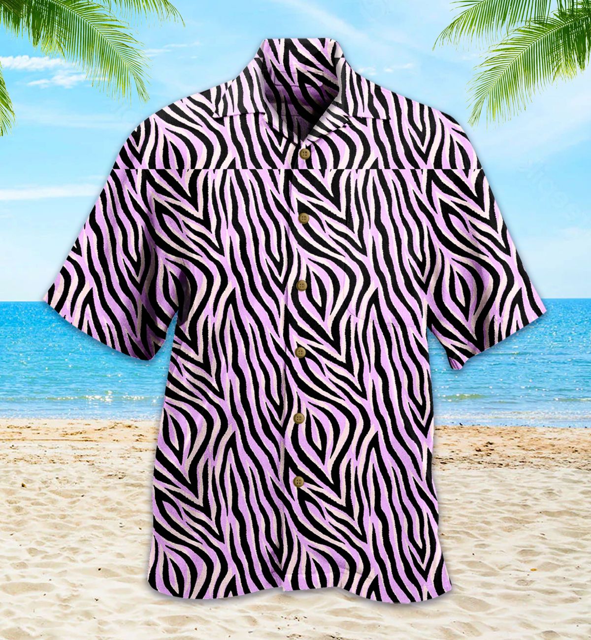 Purple Zebra Purple Hawaiian Shirt 38