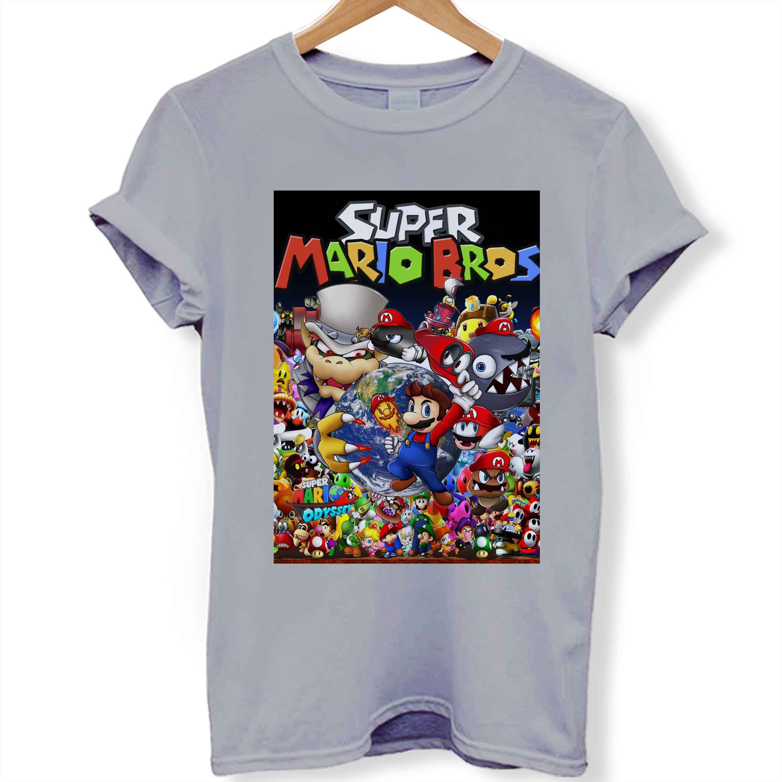 Super Mario Bros All Character Women T-Shirt