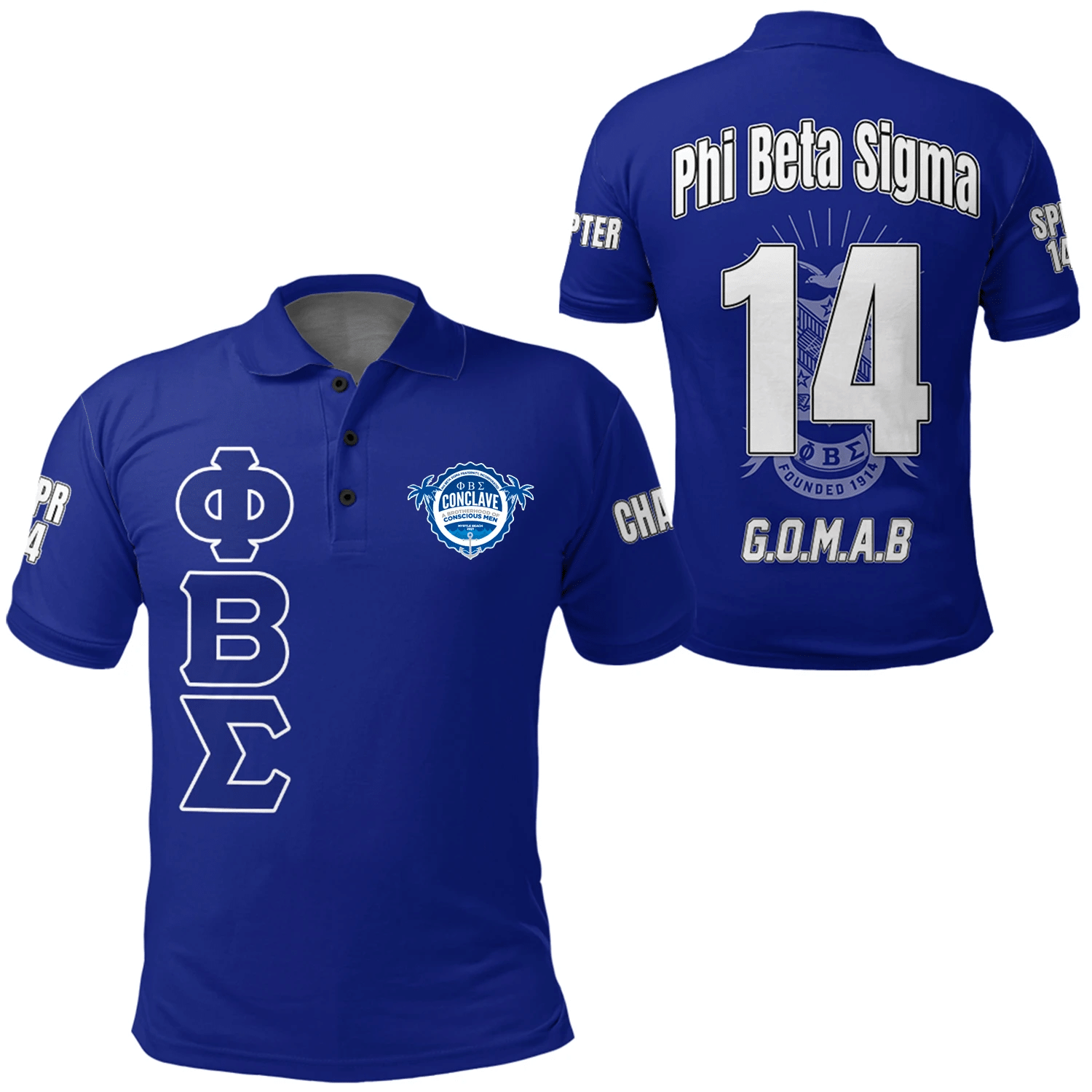 Fraternity Polo – Conclave Personalized Phi Beta Sigma Polo Shirts