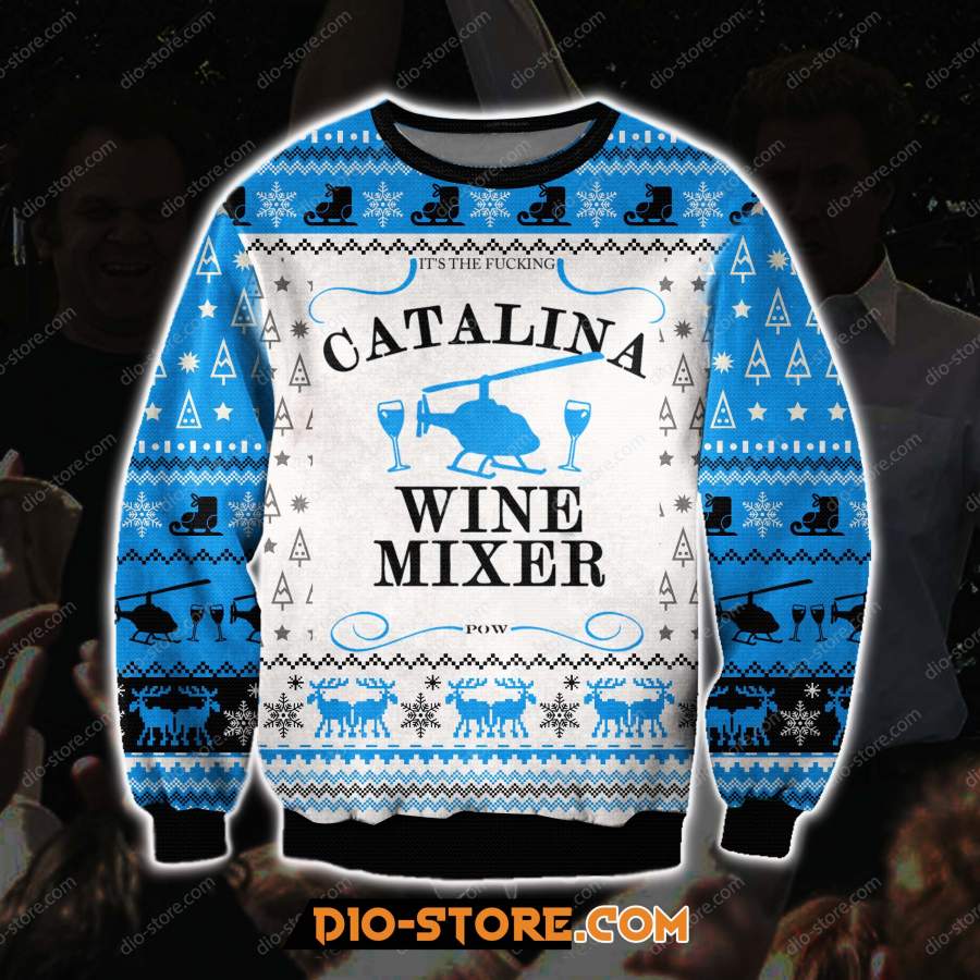 STEP BROTHERS CATALINA WINE MIXER 3D ALL OVER PRINT UGLY CHRISTMAS SWEATER