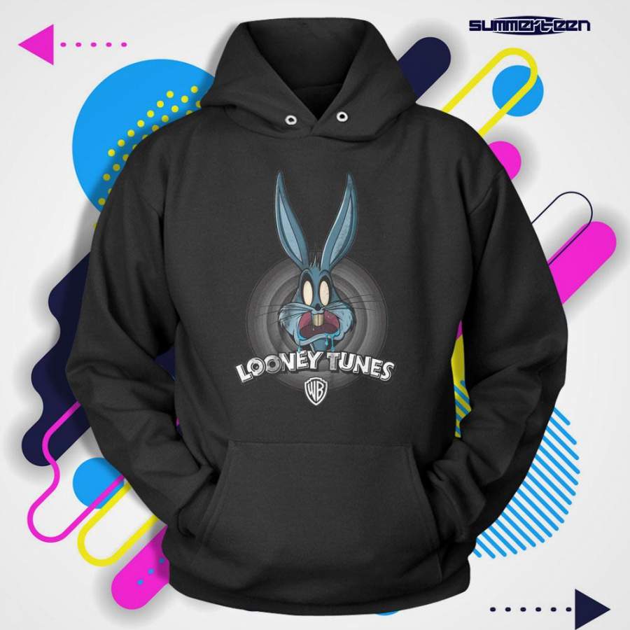 bugs bunny crazy zombie looney tunes Men’s Hoodie