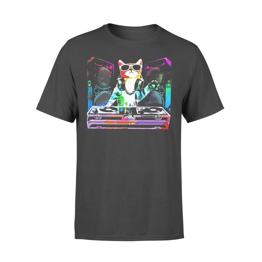 Dj Cat Colorful T-shirt