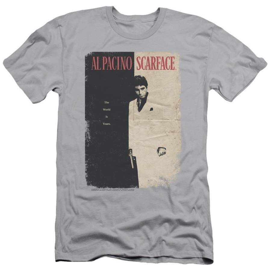 Scarface Shirt Vintage Poster Slim Fit T-Shirt