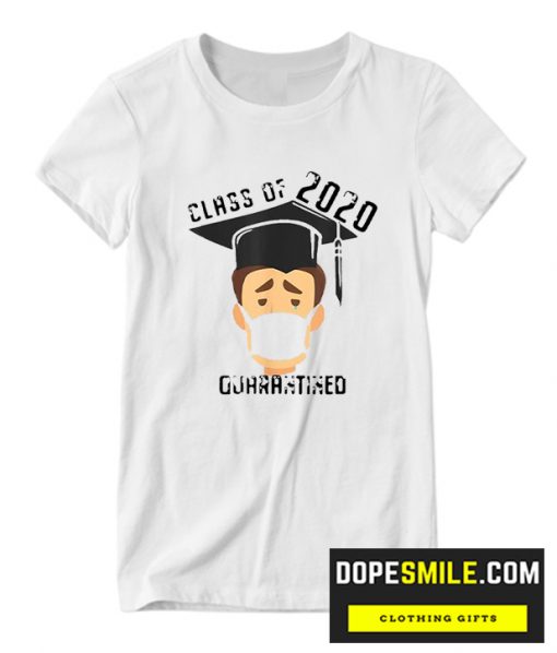 Class of 2020 quarantined mask graduating senior graduation cool T-Shirt