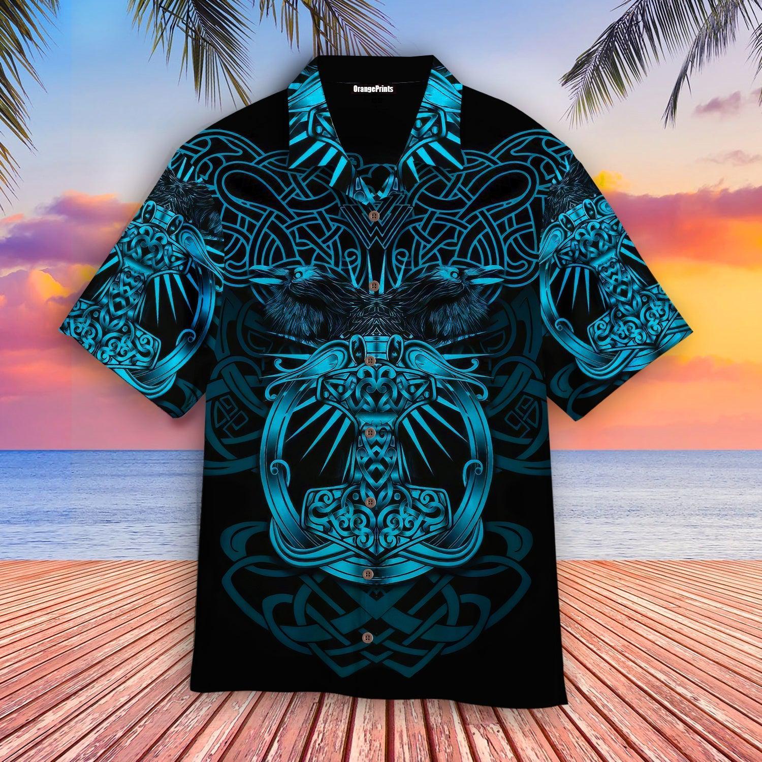 Viking Blue Aloha Hawaii Shirts For Men Women Ha70087