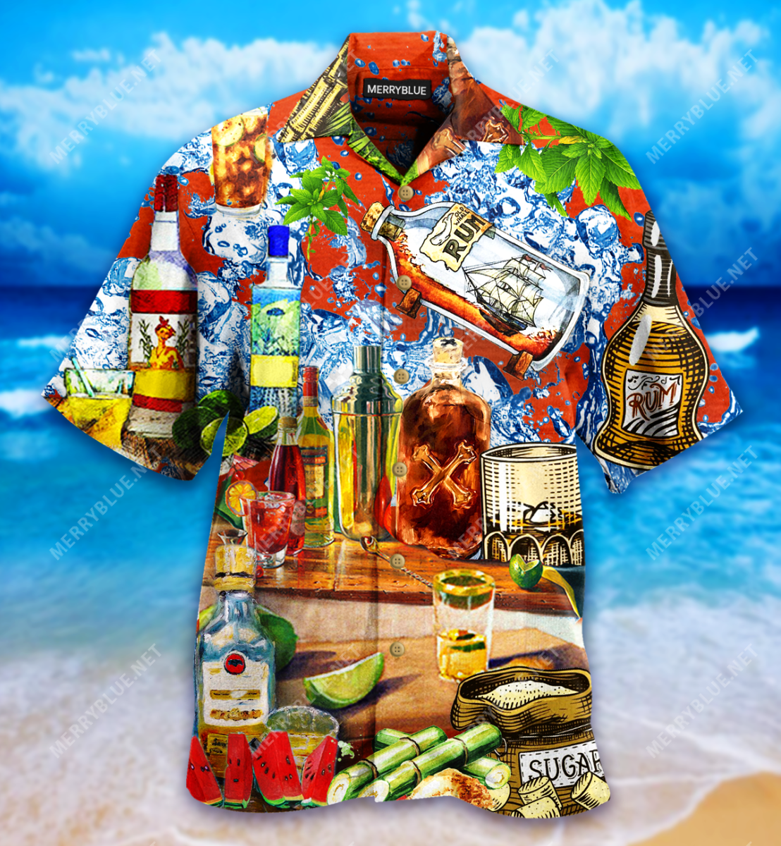 Strong Like Better With Rum Unisex Hawaii Shirt Ha98507