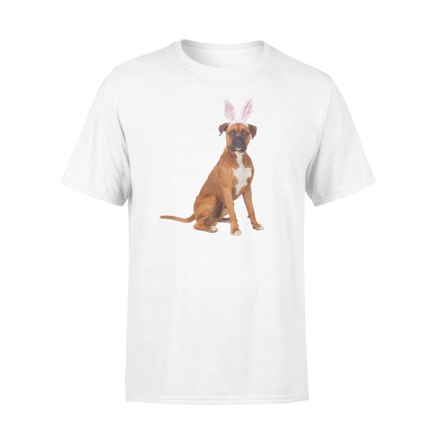 Boxer Wearing Easter Bunny Ears Dog T Shirt