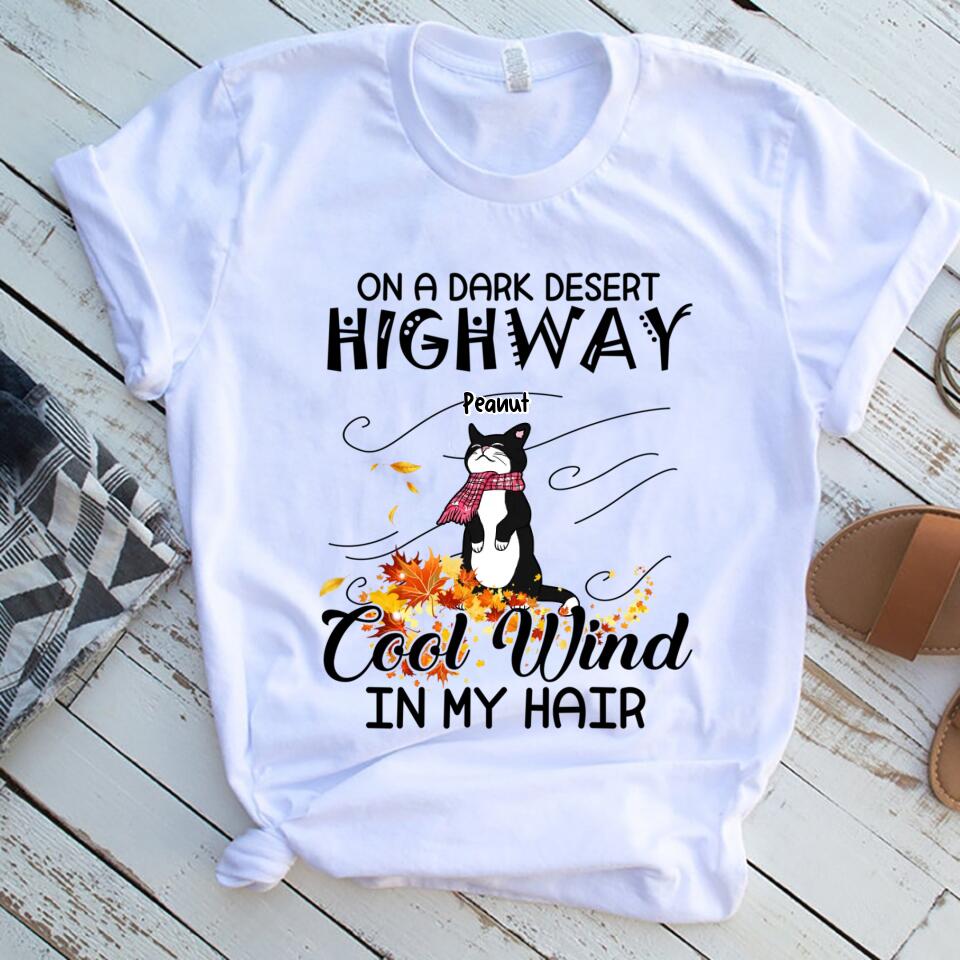 On A Dark Desert Highway Cool Wind In My Hair Personalized Women Shirt – Trending Personalized